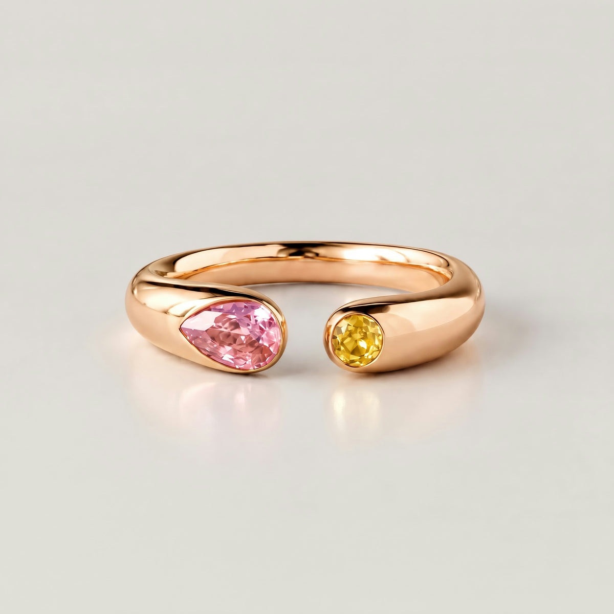 Mother&Daughter Unbreakable Bond Personalized Double Birthstone Ring