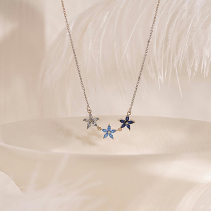 Mom’s Garden – Mother&Children Personalized Floral Birthstone Necklace