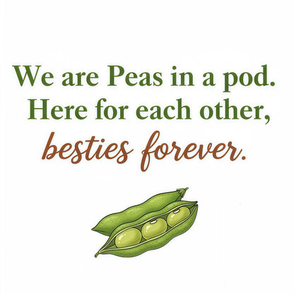 For Friend- We're Peas in a Pod 2-6 Birthstone Bracelet