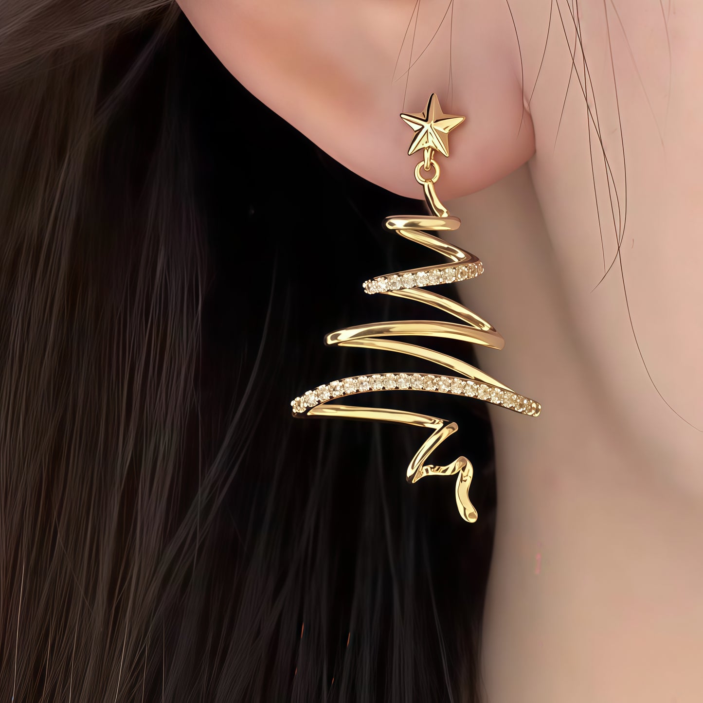 🎄Hot Sale✨Christmas Tree Earrings