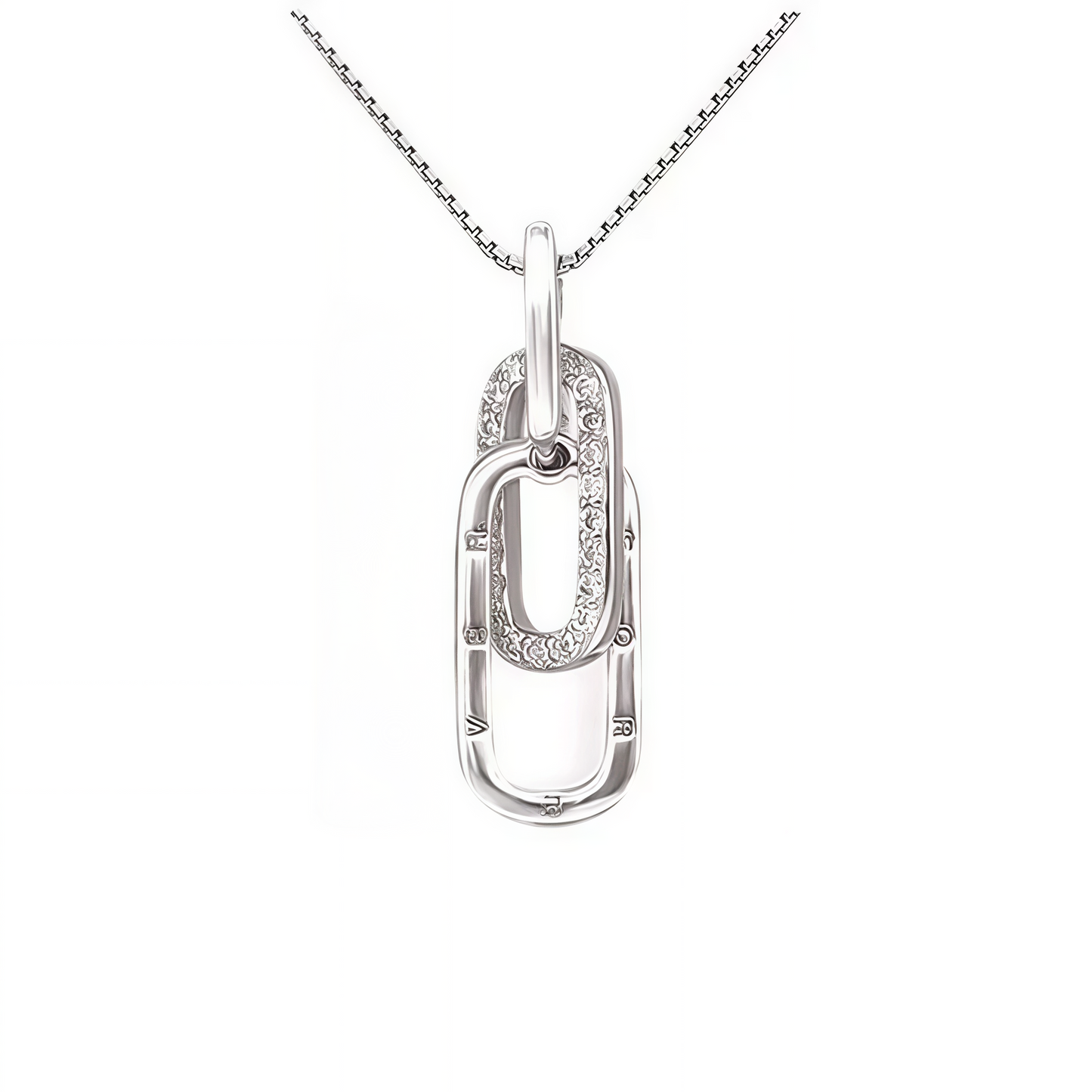 FOR UNBIOLOGICAL SISTER - WE ARE FOREVER LINKED TOGETHER INTERLOCKING NECKLACE