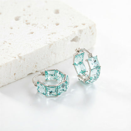 🌊LET US FEEL THE SUNSHINE SEA GLASS CIRCLE EARRINGS
