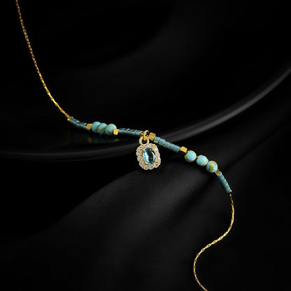 Mint Mambo — Minimalist Diamond Bead Chain