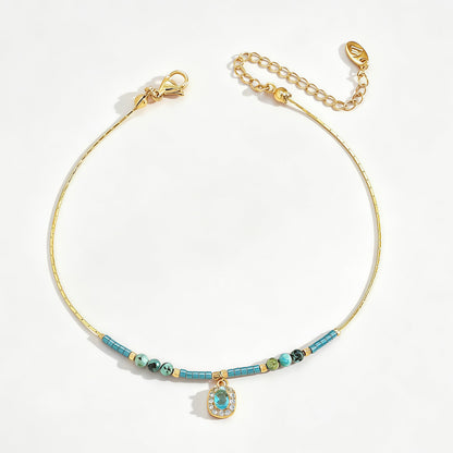 Mint Mambo — Minimalist Diamond Bead Chain