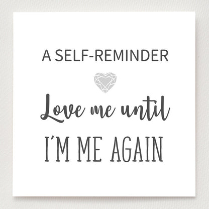 For Yourself - Love Me Until I'm Me Again Enamel Ring